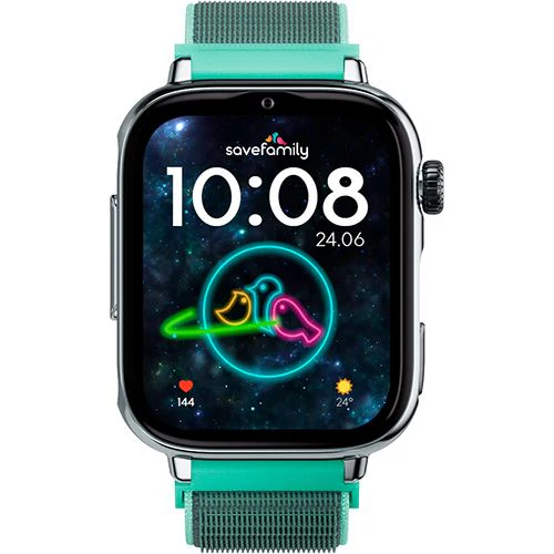 Smartwatch 4G para Criança Savefamily Savewatch Plus 2 - Silver / Ocean