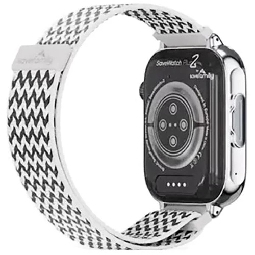 Smartwatch 4G para Criança Savefamily Savewatch Plus 2 - Silver / Zigzag (Preto e Branco) - Image 4