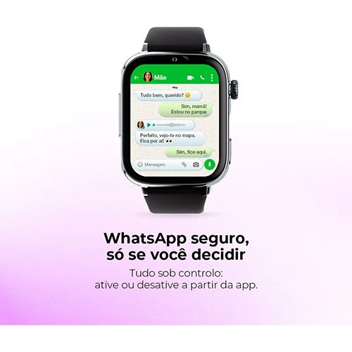 Smartwatch 4G para Criança Savefamily Savewatch Plus 2 - Silver / Zigzag (Preto e Branco) - Image 9