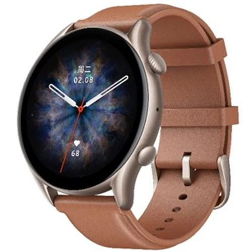Smartwatch Amazfit GTR 3 Pro - Brown Leather - Image 2