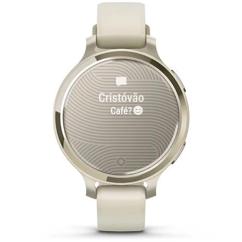 Smartwatch Garmin Lily 2 Active 38mm - Dourado Lunar/Branco Osso - Image 8