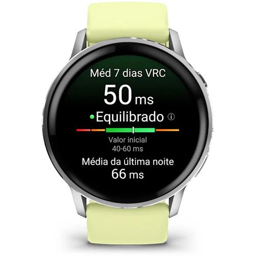 Smartwatch Garmin Venu 4 - 45mm - Prateado | Amarelo Limão - Image 6