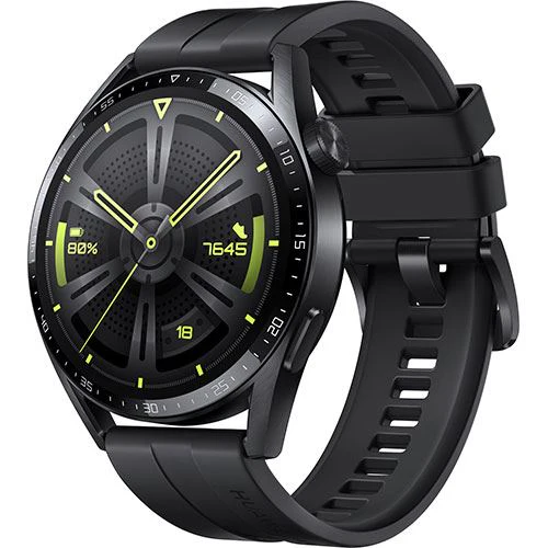 Smartwatch Huawei Watch GT 3 46mm - Active Black | Black Fluoroelastomer Strap - Image 3
