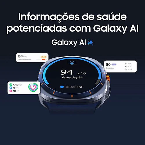 Smartwatch Samsung Galaxy Watch Ultra 2025 LTE 47mm - Azul Titânio/Azul - Image 4
