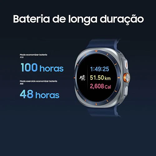 Smartwatch Samsung Galaxy Watch Ultra 2025 LTE 47mm - Azul Titânio/Azul - Image 6
