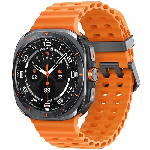 Smartwatch Samsung Galaxy Watch Ultra 2025 LTE 47mm - Prateado Titânio/Laranja
