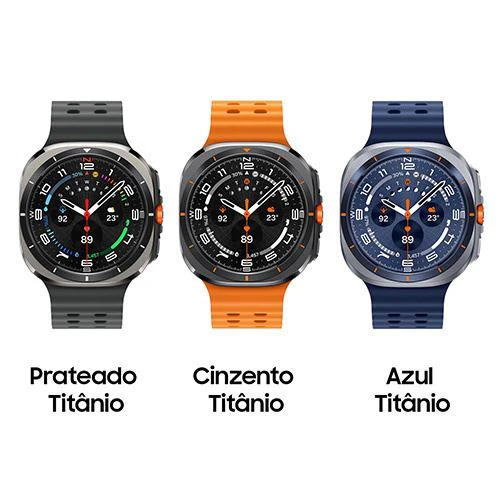 Smartwatch Samsung Galaxy Watch Ultra 2025 LTE 47mm - Prateado Titânio/Laranja - Image 2