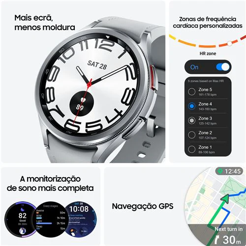 Smartwatch Samsung Galaxy Watch6 Classic 47mm - Silver - Image 5