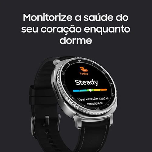 Smartwatch Samsung Galaxy Watch8 Classic LTE 46mm - Prateado/Preto - Image 9