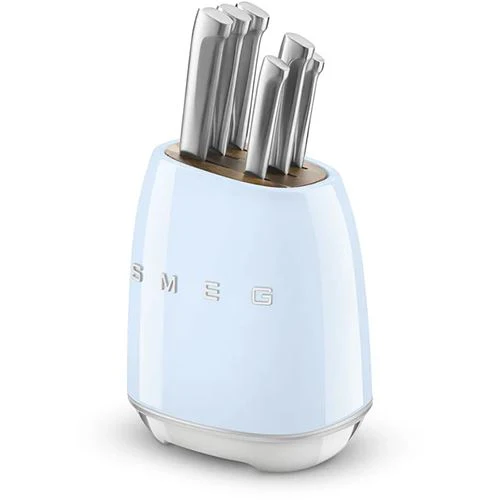 Bloco + 6 Facas Smeg KBSF02PB - Azul - Image 2