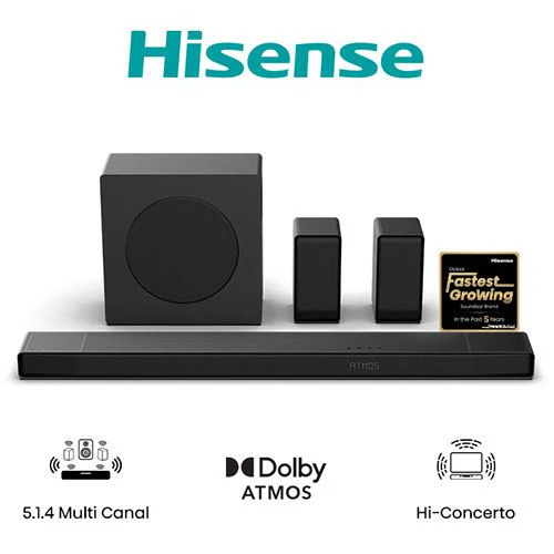Soundbar Hisense 5.1.4 AX5140Q - Preto - Image 2