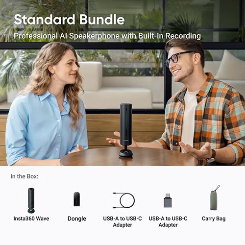 Speakerphone Insta360 Wave - Preto - Image 9