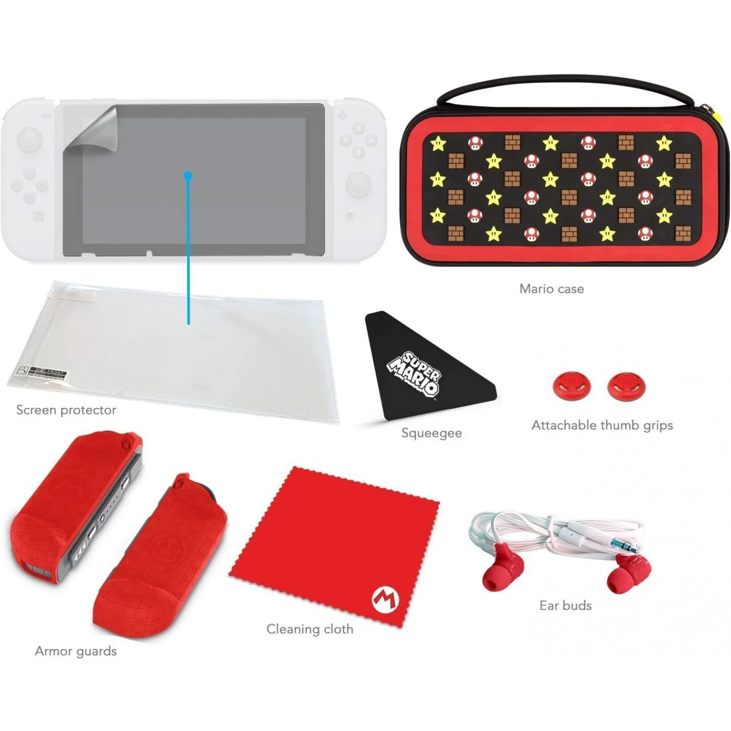 Starter Kit PDP Nintendo Switch Mario Icon Edition - Image 5