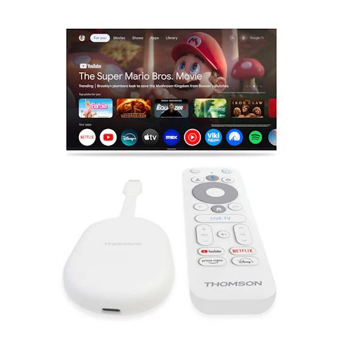 Streaming TV Thomson 150 Go Cast Google TV UHD 4K - Branco - Image 6
