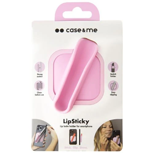 Suporte para Batom com Ventosa para Smartphone Case and Me LipSticky - Rosa - Image 4