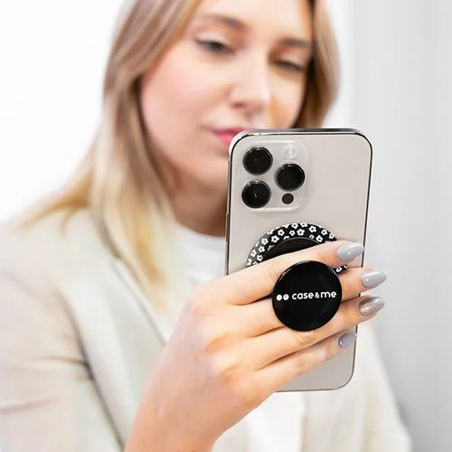 Suporte para Smartphone Case and Me Snappy Holder - Preto / Flores - Image 2