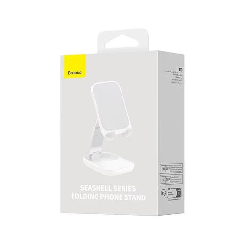 Suporte para Telemóvel Dobrável Baseus Seashell Series - BrancoBASEUS SUP AJUSTAVEL SMARTPHONE BR - Image 5