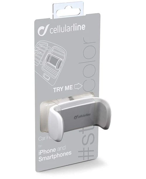Suporte Smartphone Cellularline para Automóvel Handy Smart Branco - Image 2