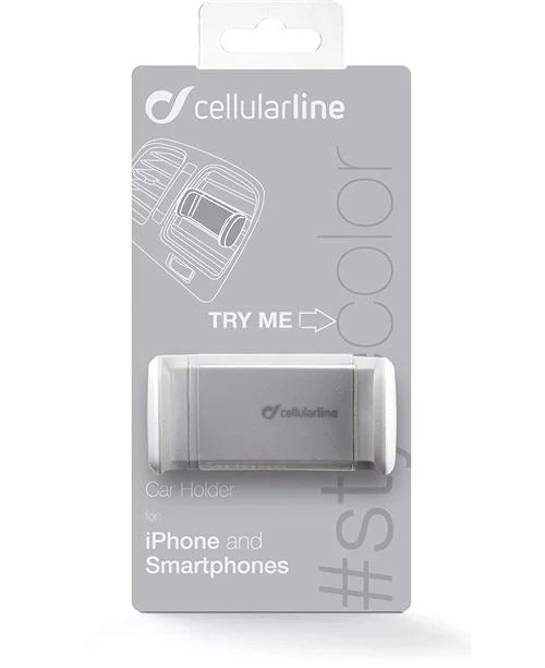 Suporte Smartphone Cellularline para Automóvel Handy Smart Branco - Image 3