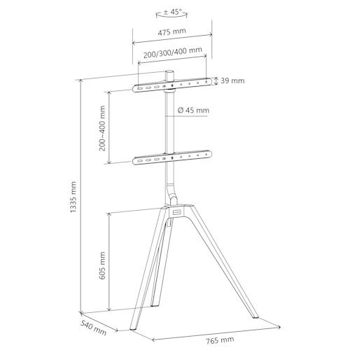 Suporte TV Thomson TV Stand Wood S603 400x400 - Image 9