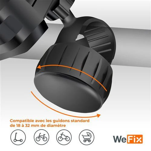 Suporte Universal Para Bicicleta 360º WeFix - Preto - Image 7