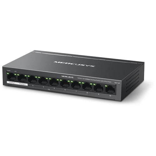 Switch Mercusys MS110P PoE+ 10 Portas 10/100Mbps - Image 2