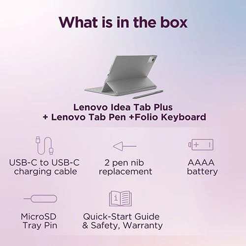 Tablet Lenovo Idea Tab Plus - 256GB - Wi-Fi + Lenovo Tab Pen + Capa Teclado Lenovo - Image 7