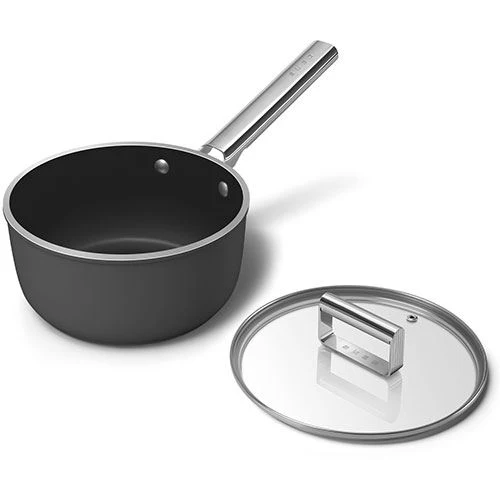 Tacho antiaderente Smeg Anni 50 PF2012BLM | 20cm - Preto - Image 10