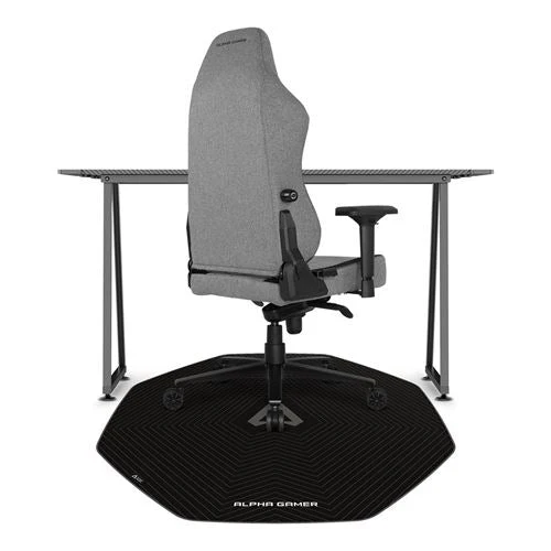 Tapete para Cadeira Gaming Alpha Gamer Octan Preto/Cinzento - Image 3
