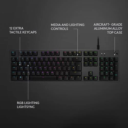 Teclado Gaming Logitech G512 RGB - Carbon - Image 6