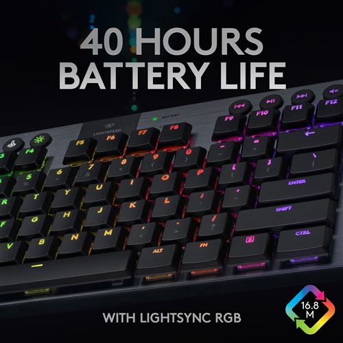 Teclado Mecânico Gaming Logitech G915 TKL Tenkeyless Sem fio RGB - Image 10