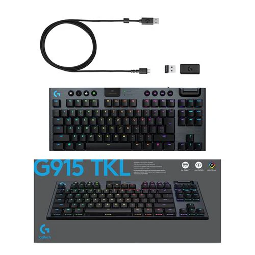 Teclado Mecânico Gaming Logitech G915 TKL Tenkeyless Sem fio RGB - Image 11