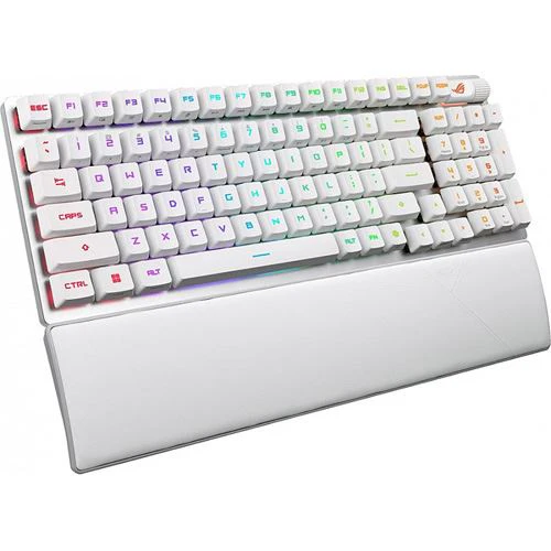 Teclado Gaming Mecânico Asus ROG Strix Scope II 96 Wireless/Bluetooth - ROG NX Snow V2 Switches - Layout US - Branco - Image 2