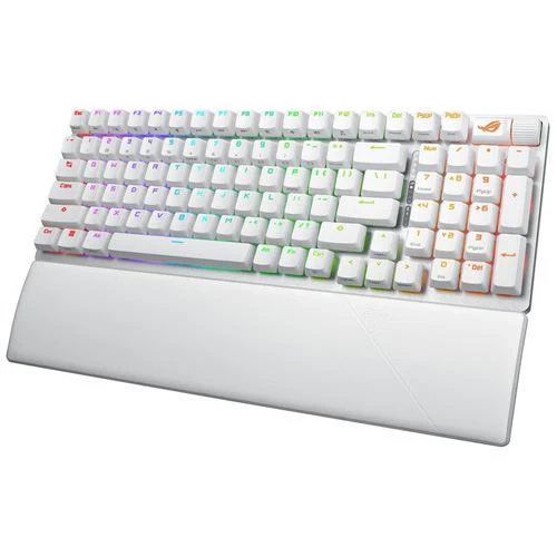 Teclado Gaming Mecânico Asus ROG Strix Scope II 96 Wireless/Bluetooth - ROG NX Snow V2 Switches - Layout US - Branco - Image 3