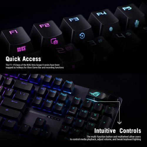 Teclado Gaming Mecânico Asus ROG Strix Scope II X - ROG NX Snow V2 Switches - Layout US - Preto - Image 10