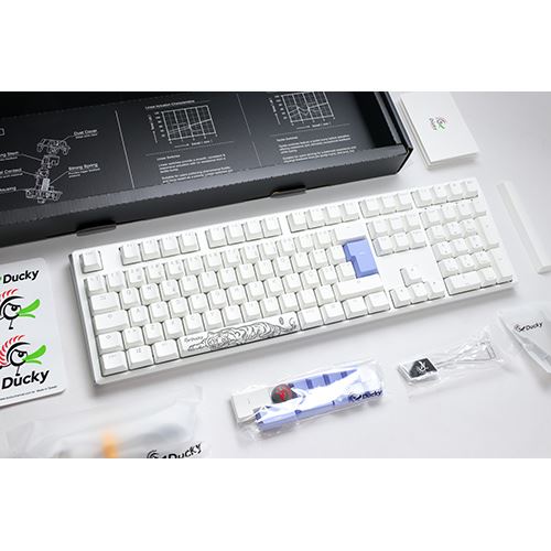 Teclado Gaming Mecânico Ducky ONE 3 Classic Full-Size Pure White RGB - Layout PT - MX Brown - Image 7