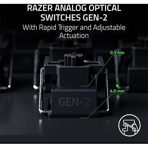 Teclado Gaming Mecânico Razer Huntsman V3 Pro Tenkeyless Branco - Layout US - Image 2