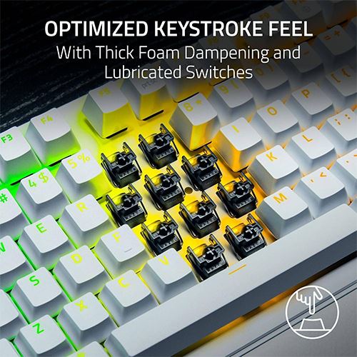 Teclado Gaming Mecânico Razer Huntsman V3 Pro Tenkeyless Branco - Layout US - Image 4