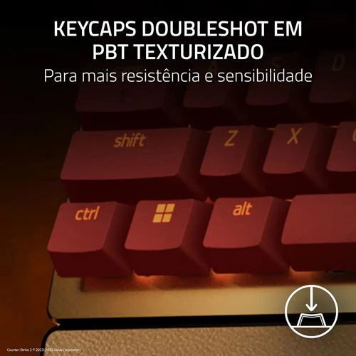 Teclado Gaming Mecânico Razer Huntsman V3 Pro Tenkeyless RGB Counter-Strike 2 Edition - Analog Optical Switches Gen-2 - Layout US - Image 5