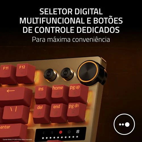 Teclado Gaming Mecânico Razer Huntsman V3 Pro Tenkeyless RGB Counter-Strike 2 Edition - Analog Optical Switches Gen-2 - Layout US - Image 6