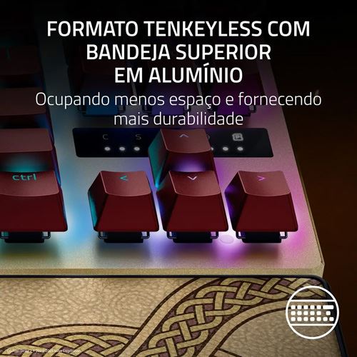 Teclado Gaming Mecânico Razer Huntsman V3 Pro Tenkeyless RGB Counter-Strike 2 Edition - Analog Optical Switches Gen-2 - Layout US - Image 7