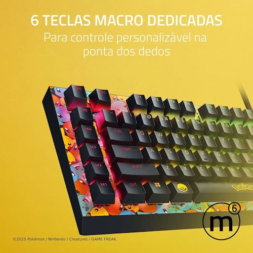 Teclado Gaming Razer Blackwidow V4 X RGB - Pokémon Edition - Layout US - Green Switch - Image 6