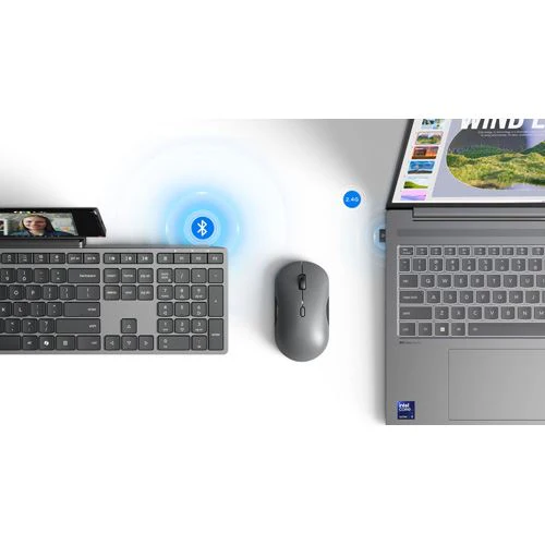 Teclado + Rato Lenovo 700 Modern Multi-Device Combo Wireless/Bluetooth PT - Cinzento - Image 7