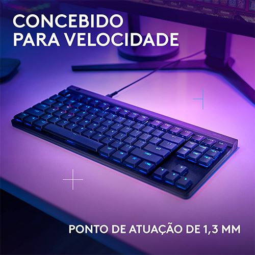 Teclado Wired Logitech G515 Lightspeed TKL RGB PT - Preto - Image 3