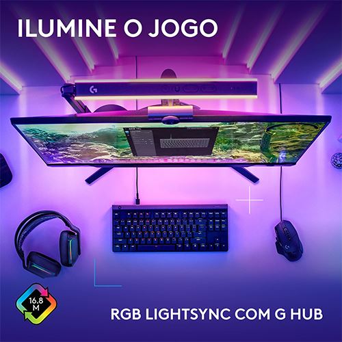 Teclado Wired Logitech G515 Lightspeed TKL RGB PT - Preto - Image 6
