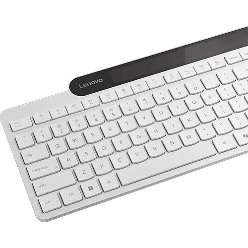 Teclado Wireless Lenovo 800 Self-Charging Bluetooth - Layout PT - Branco - Image 5