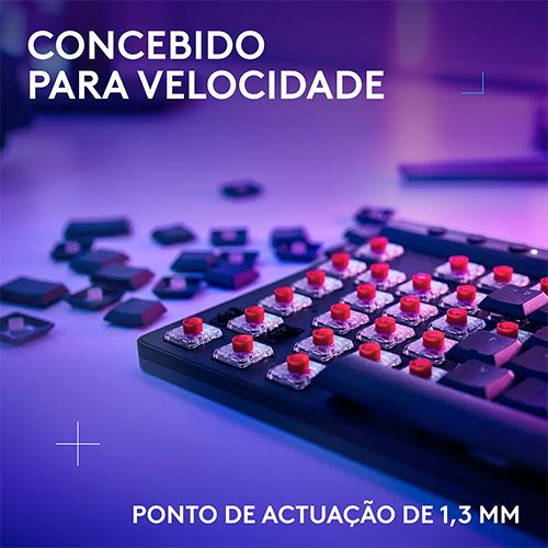 Teclado Wireless Logitech G515 Lightspeed TKL RGB PT - Preto - Image 3