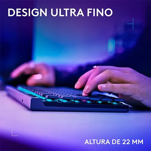 Teclado Wireless Logitech G515 Lightspeed TKL RGB PT - Preto - Image 4
