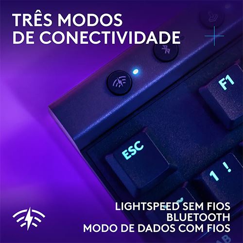 Teclado Wireless Logitech G515 Lightspeed TKL RGB PT - Preto - Image 5