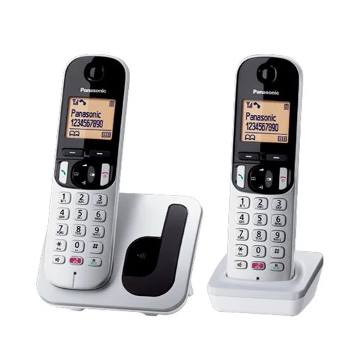 Telefone sem Fios Panasonic DECT KX-TGC252SPS Branco - Image 2